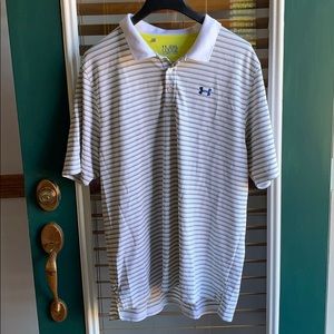 Men’s under armour polo- heat gear, loose fit